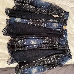 Maurices shark bite hem skirt